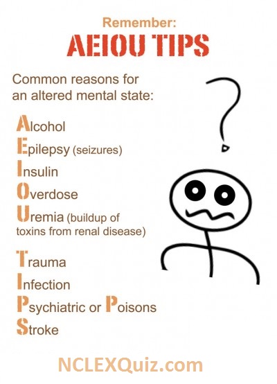 Causes of Altered Mental Status AEIOU Tips