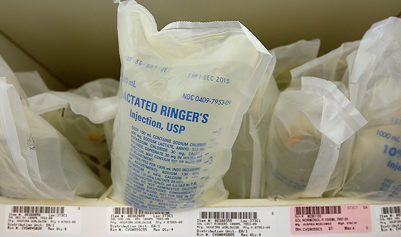 Cancer clinic’s supply of saline bags running dangerously low