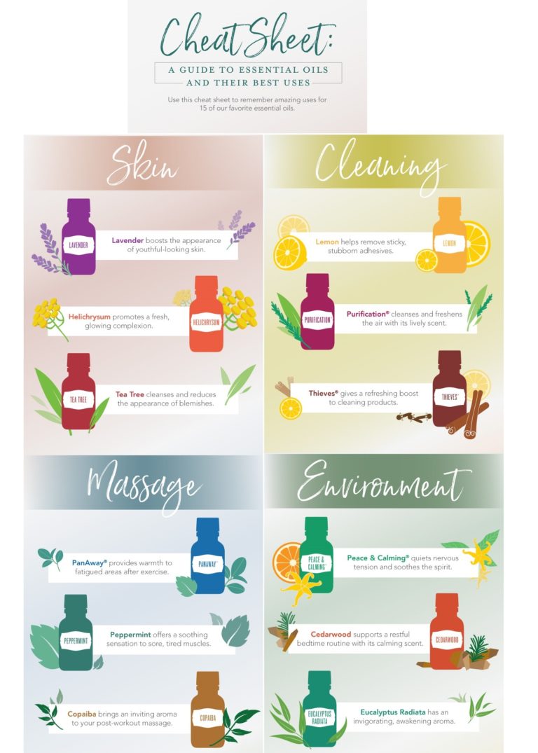 Cheat sheet: A guide to essential oils and their best uses - NCLEX Quiz
