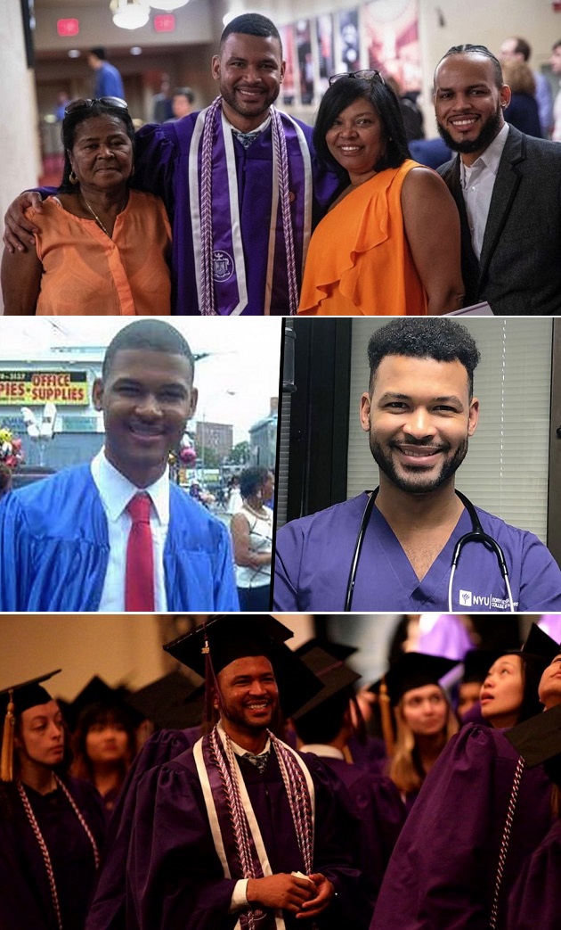 Man graduates with nursing degree from same school where he started as janitor